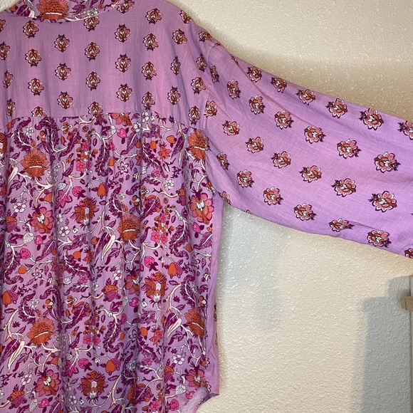 Knox Rose Pink/Lavender Patterned Button Down Shirt Size XXL - Picture 12 of 16